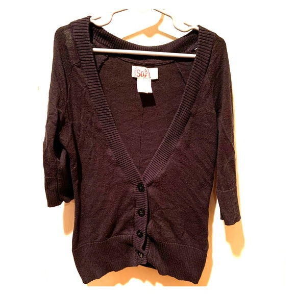 SO Sweaters - Black Cardigan